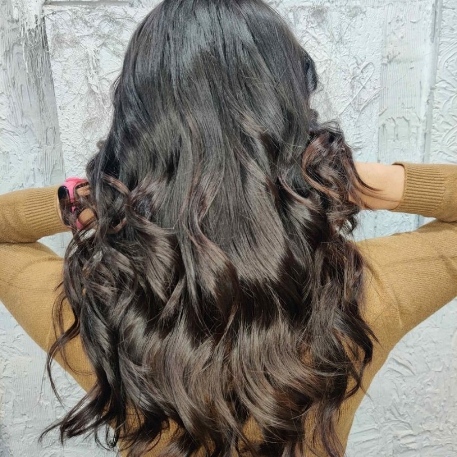 Peinado con ondas